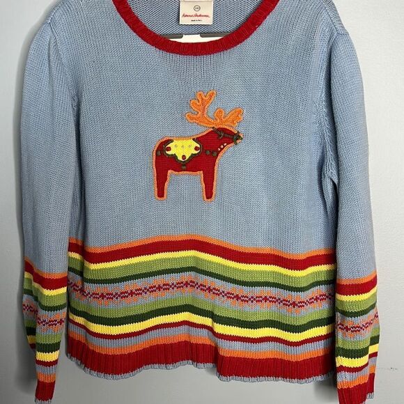 Hanna Andersson Unisex Moose Sweater 140 cm Sz 10 - Picture 1 of 6